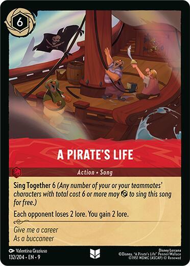 A Pirate's Life 132/204 (Fabled) 