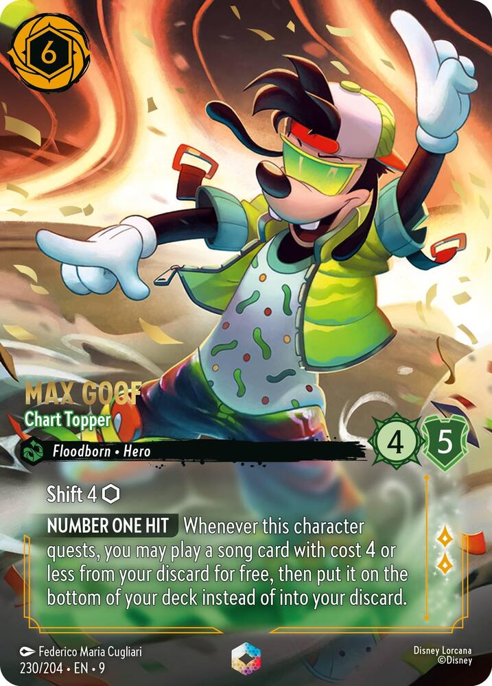 Max Goof, Chart Topper (Enchanted) 230/204 (Fabled)  - Holofoil