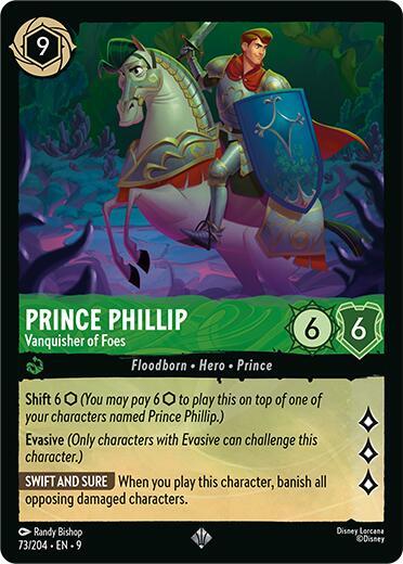 Prince Phillip, Vanquisher of Foes 73/204 (Fabled)  - Cold Foil