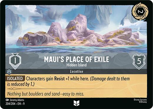 Maui's Place of Exile, Hidden Island 204/204 (Fabled)  - Cold Foil