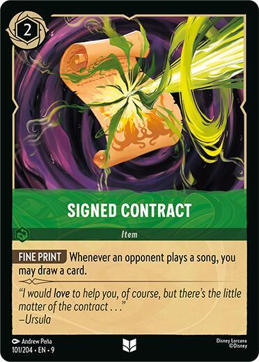 Signed Contract 101/204 (Fabled) 