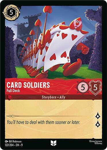 Card Soldiers, Full Deck 122/204 (Fabled) 