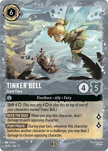 Tinker Bell, Giant Fairy 11 (Disney Lorcana Promo Cards)  - Cold Foil