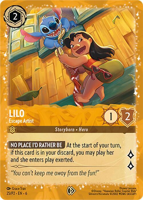 Lilo, Escape Artist 25 (Disney Lorcana Promo Cards)  - Holofoil