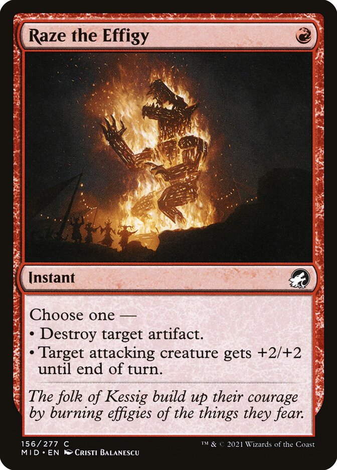 Raze the Effigy 156/277 (Innistrad: Midnight Hunt) 