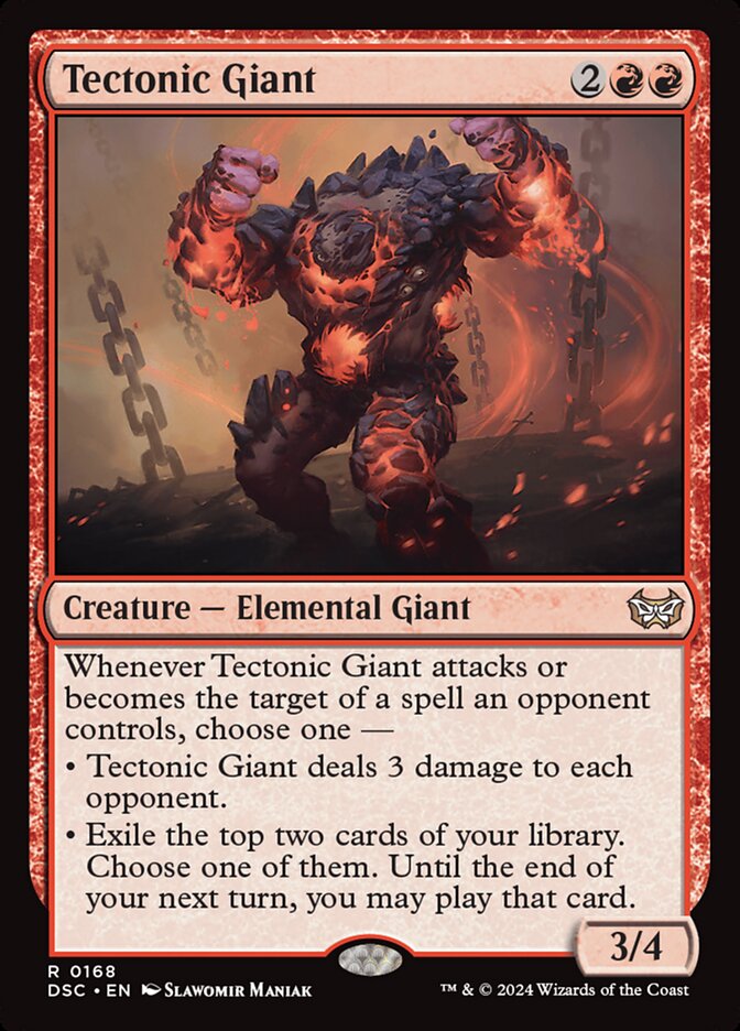 Tectonic Giant 168/40 (Commander: Duskmourn: House of Horror) 