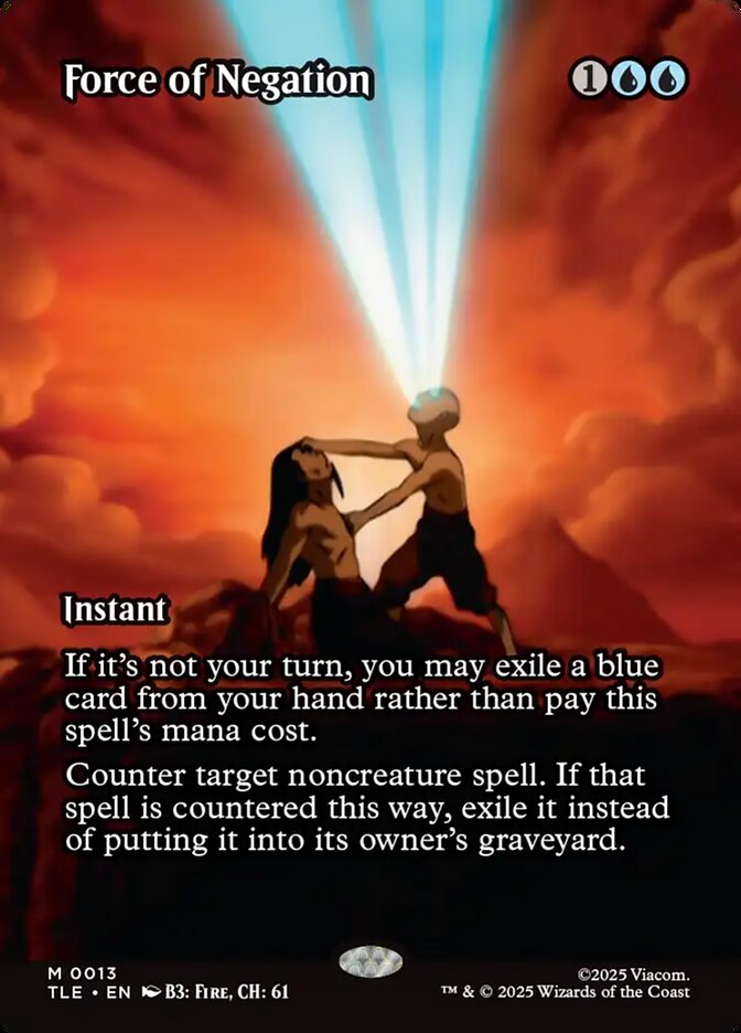 Force of Negation 13/317 (Avatar: The Last Airbender: Eternal-Legal)  - Borderless