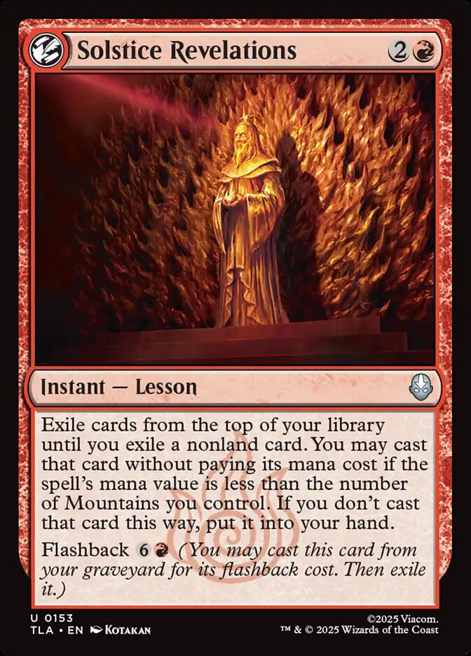 Solstice Revelations 153/286 (Avatar: The Last Airbender)  - Foil