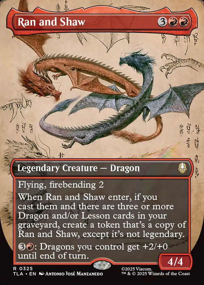 Ran and Shaw  325/286 (Avatar: The Last Airbender)  - Borderless