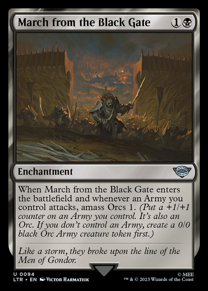 March from the Black Gate 94/281 (Universes Beyond: The Lord of the Rings: Tales of Middle-earth) 