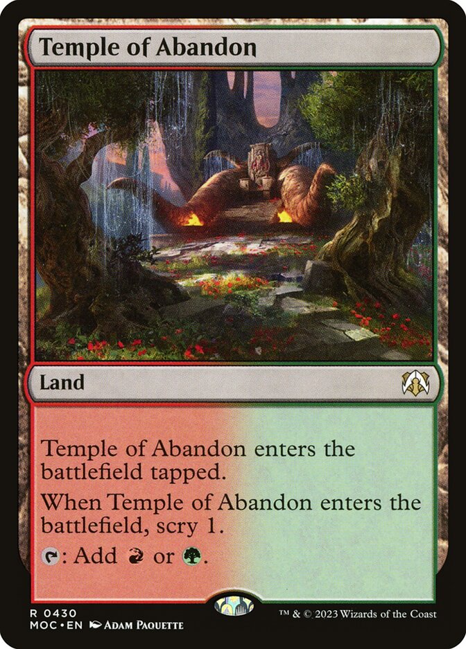 Temple of Abandon 430/444 (Commander: March of the Machine) 