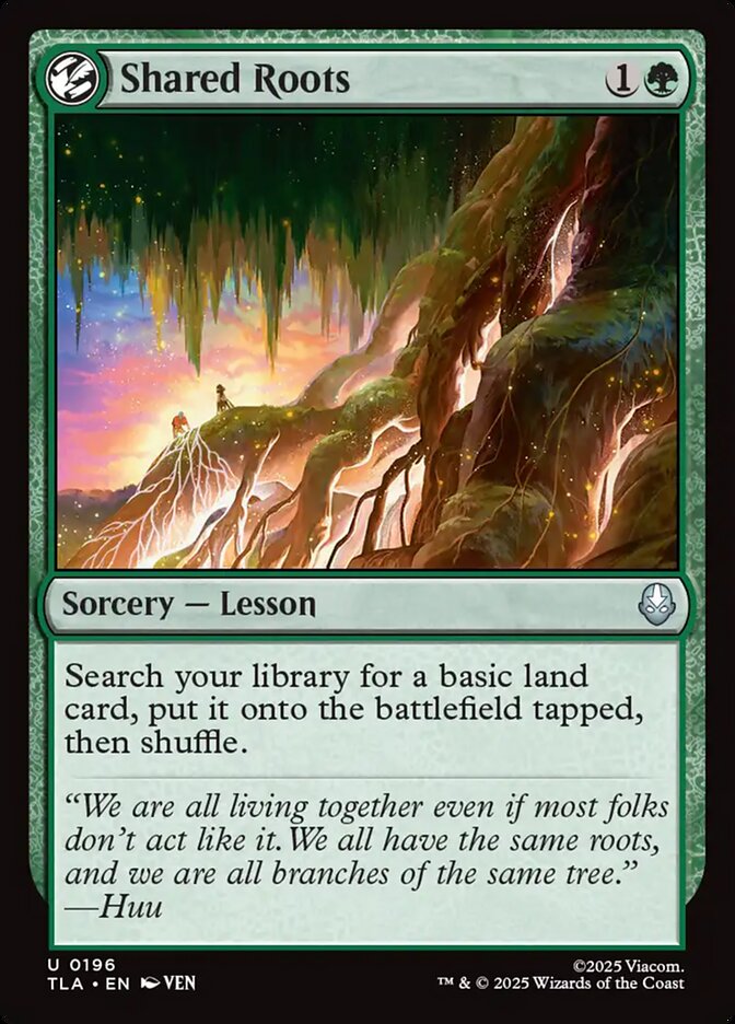 Shared Roots 196/286 (Avatar: The Last Airbender)  - Foil