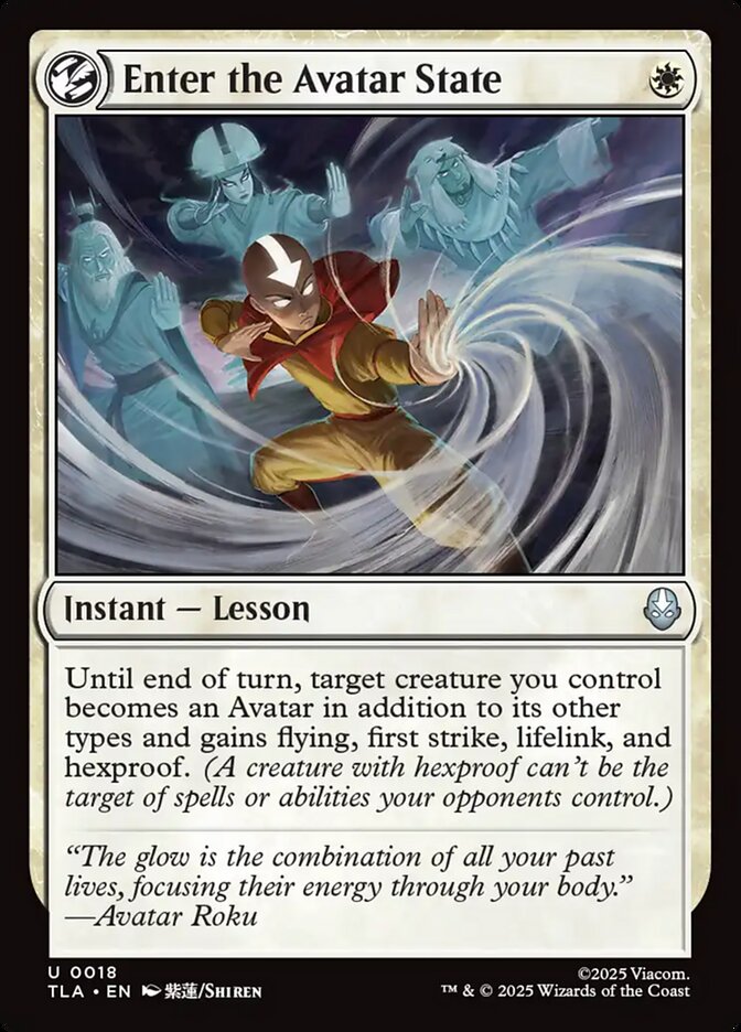 Enter the Avatar State 18 (Avatar: The Last Airbender)  - Foil