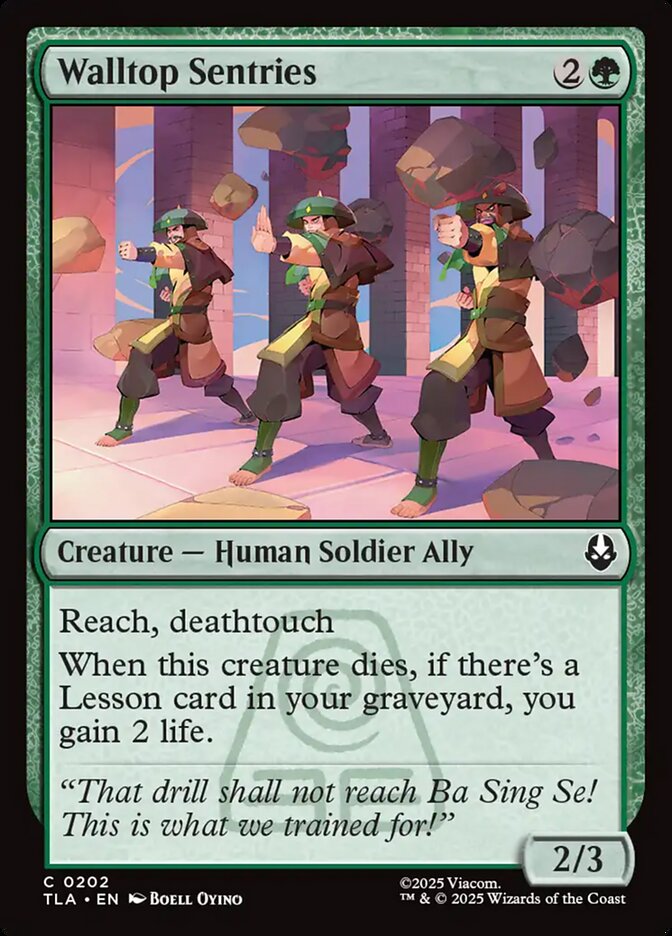 Walltop Sentries 202/286 (Avatar: The Last Airbender) 