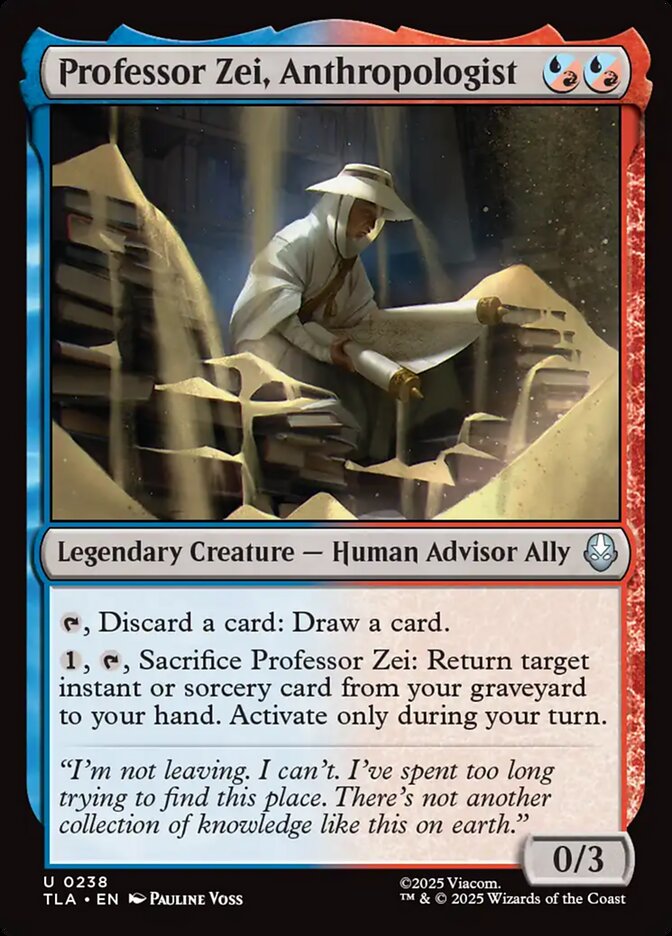 Professor Zei, Anthropologist 238/286 (Avatar: The Last Airbender) 