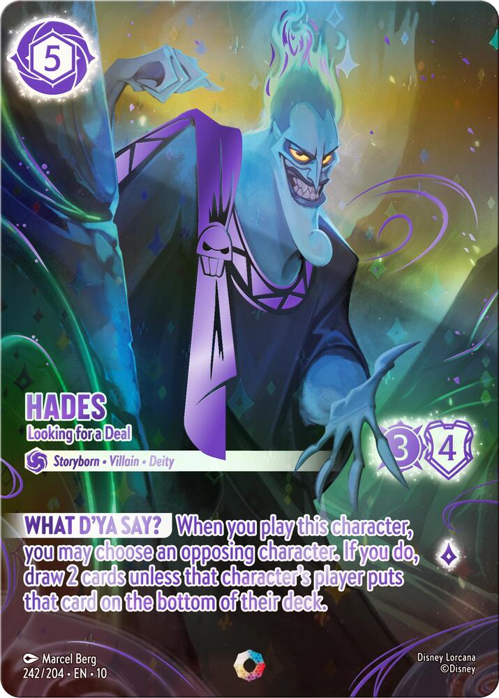 Hades, Looking for a Deal (Iconic) 242/204 (Whispers in the Well)  - Holofoil
