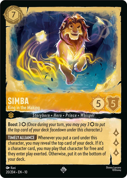Simba, King in the Making 20/204 (Whispers in the Well)  - Cold Foil