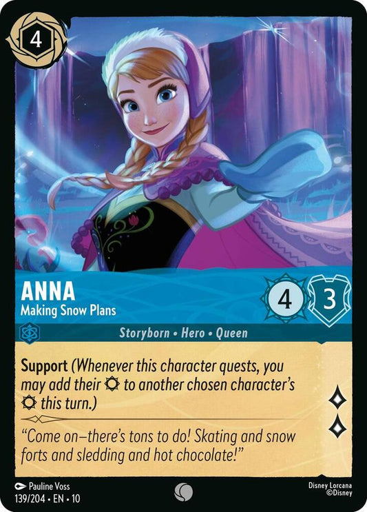 Anna, Making Snow Plans 139/204 (Whispers in the Well)  - Cold Foil
