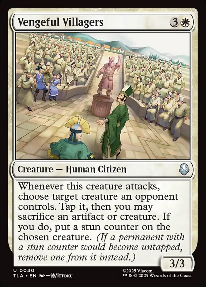 Vengeful Villagers 40/286 (Avatar: The Last Airbender)  - Foil