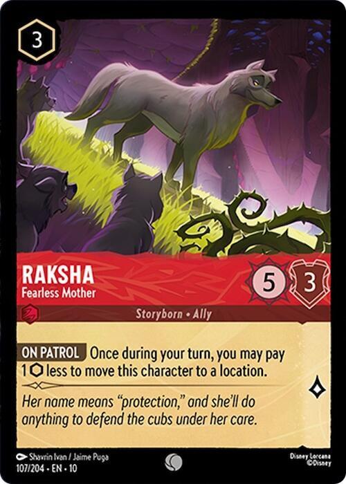 Raksha, Fearless Mother 107/204 (Whispers in the Well)  - Cold Foil