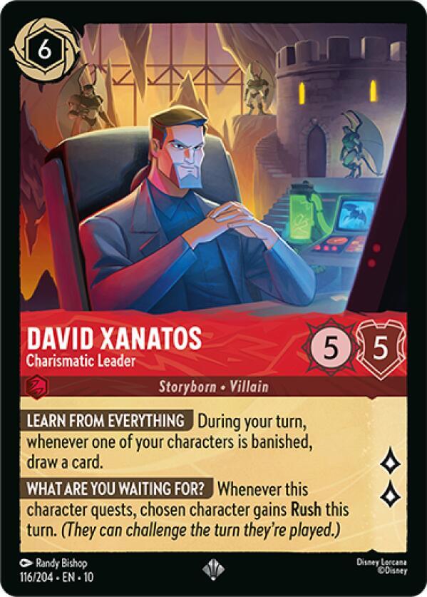 David Xanatos, Charismatic Leader 116/204 (Whispers in the Well) 