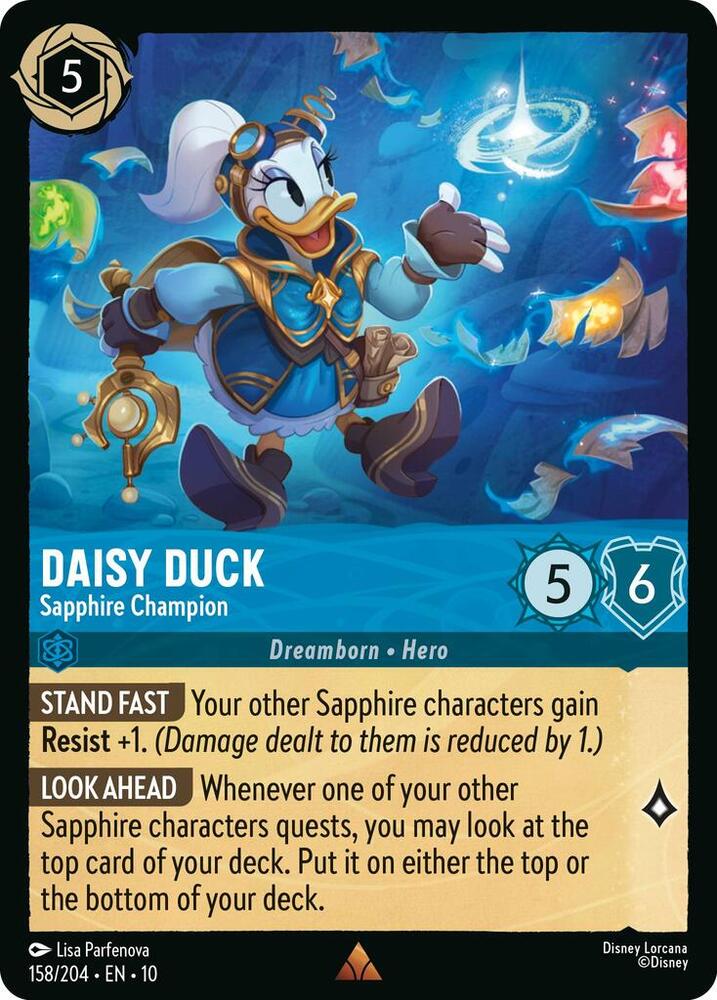 Daisy Duck, Sapphire Champion 158/204 (Whispers in the Well) 
