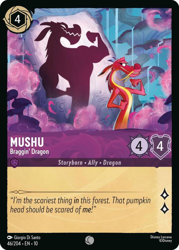 Mushu, Braggin' Dragon 46/204 (Whispers in the Well) 