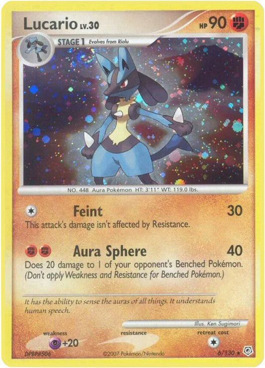 Lucario 6/130 (Diamond and Pearl)  - Holofoil