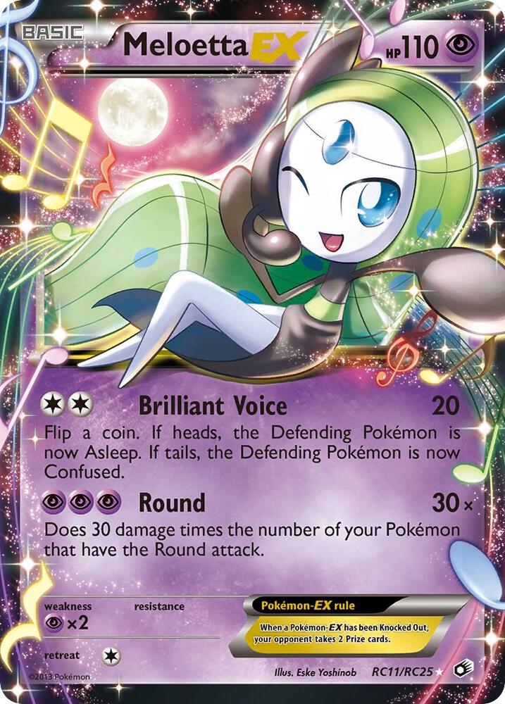 Meloetta EX RC11/RC25 (Legendary Treasures: Radiant Collection)  - Holofoil