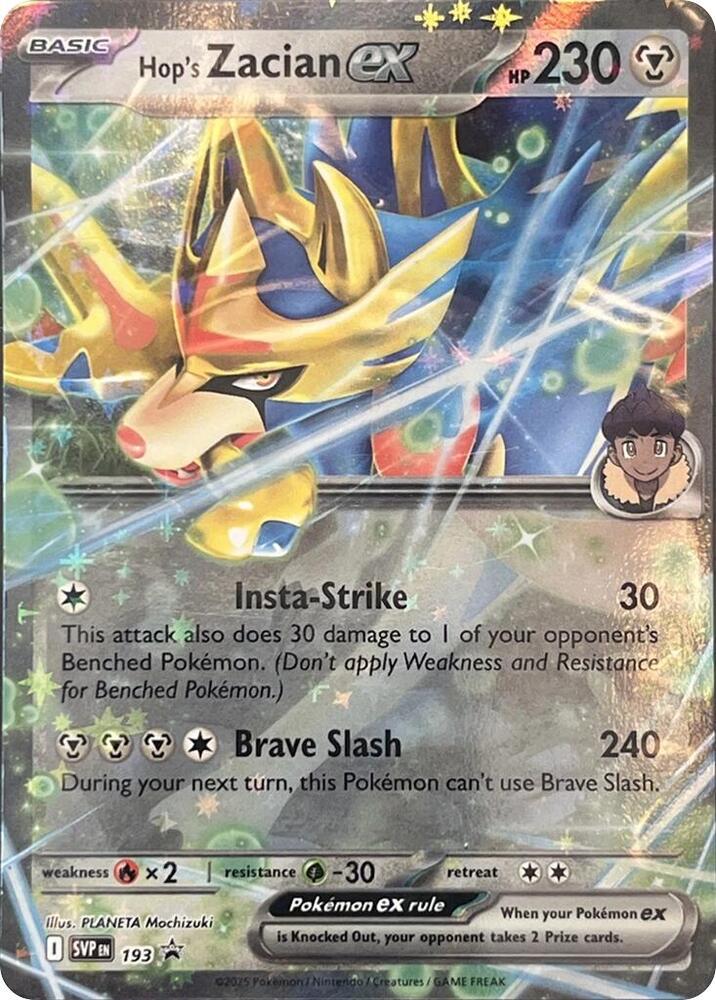 Hop's Zacian ex 193 (SV: Scarlet & Violet Promo Cards)  - Holofoil
