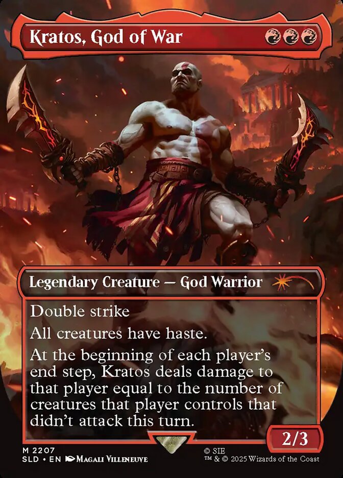 Kratos, God of War 2207 (Secret Lair Drop Series)  - Borderless