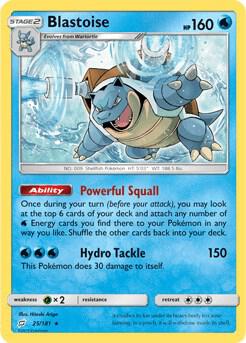 Blastoise 025/181 (Deck Exclusives)  - Cracked Ice Holofoil