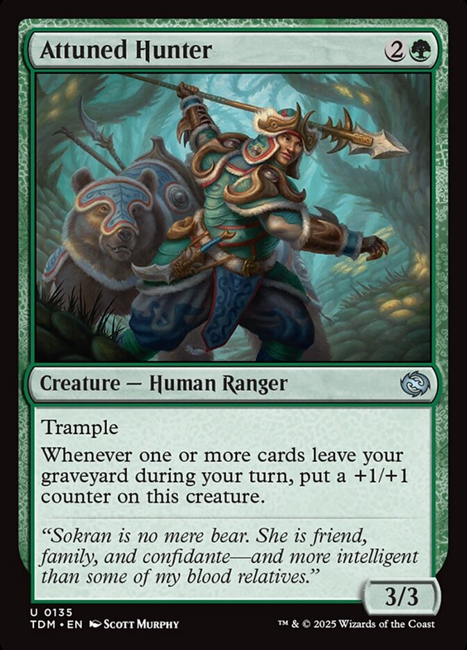 Attuned Hunter 135/291 (Tarkir: Dragonstorm)  - Foil