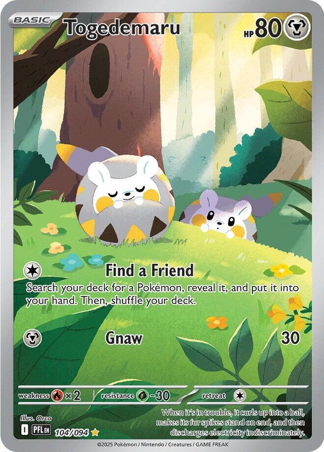 Togedemaru 104/094 (ME02: Phantasmal Flames)  - Holofoil