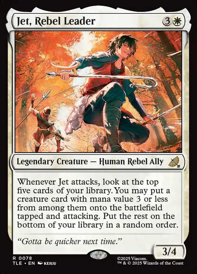 Jet, Rebel Leader 78/317 (Avatar: The Last Airbender: Eternal-Legal)  - Foil