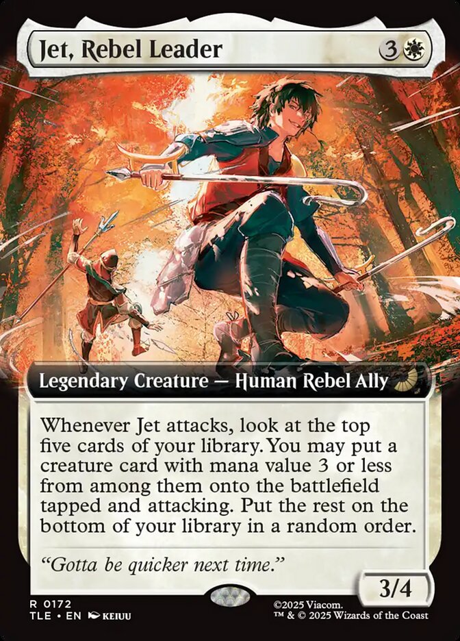 Jet, Rebel Leader 172/317 (Avatar: The Last Airbender: Eternal-Legal)  - Extended Art 