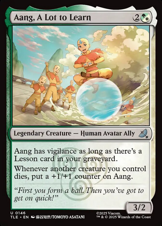 Aang, A Lot to Learn 146/317 (Avatar: The Last Airbender: Eternal-Legal)  - Foil