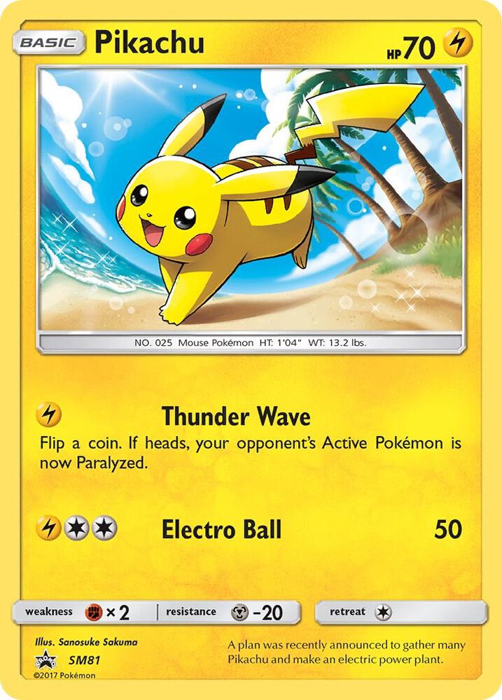 Pikachu SM81 (SM Promos)  - Holofoil