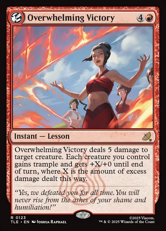 Overwhelming Victory 123/317 (Avatar: The Last Airbender: Eternal-Legal)  - Foil