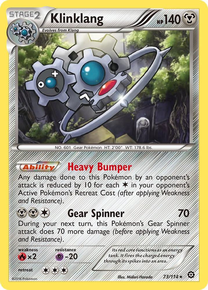 Klinklang 73/114 (XY - Steam Siege)  - Holofoil