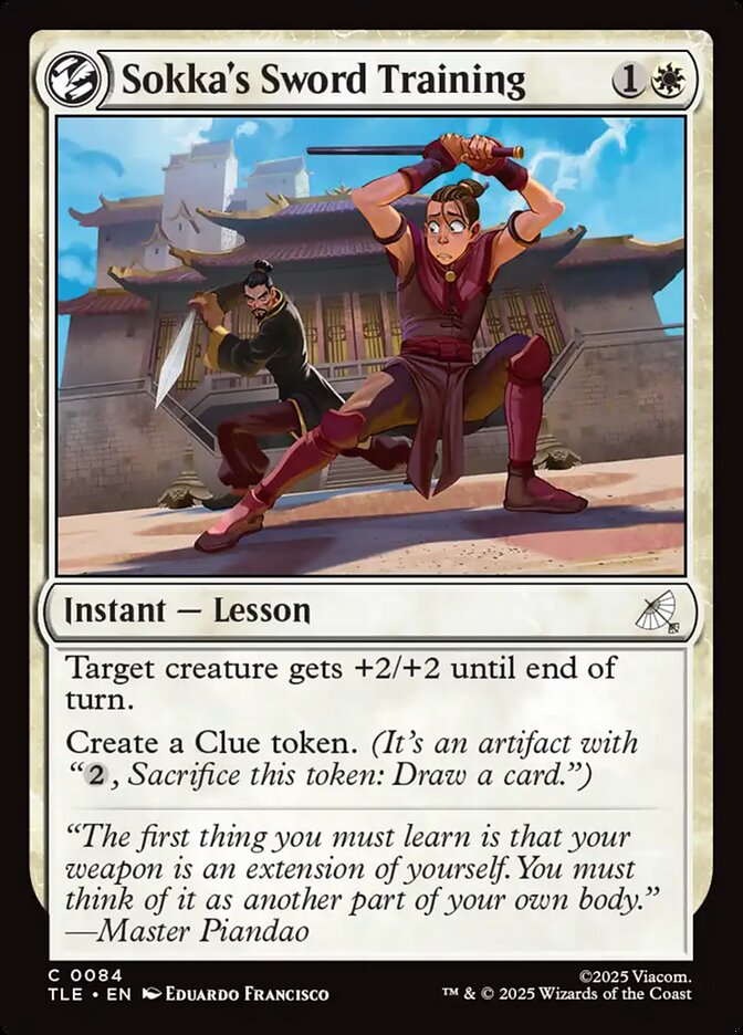 Sokka's Sword Training 84/317 (Avatar: The Last Airbender: Eternal-Legal)  - Foil