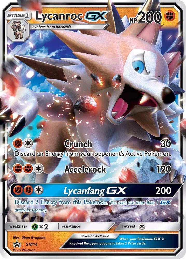 Lycanroc GX SM14 (SM Promos)  - Holofoil