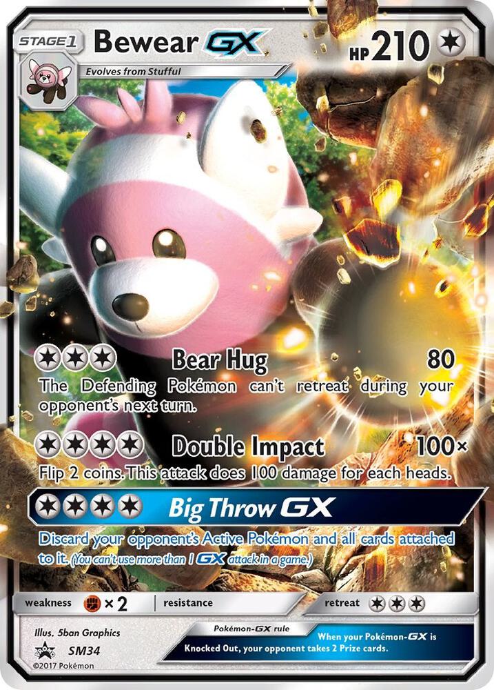 Bewear GX SM34 (SM Promos)  - Holofoil