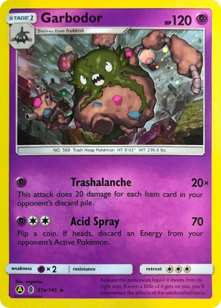 Garbodor 051a/145 (Alternate Art Promos)  - Cosmo Holofoil