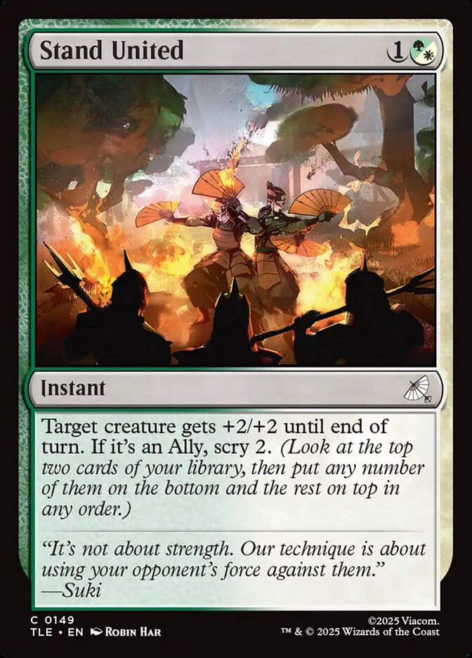 Stand United 149/317 (Avatar: The Last Airbender: Eternal-Legal)  - Foil
