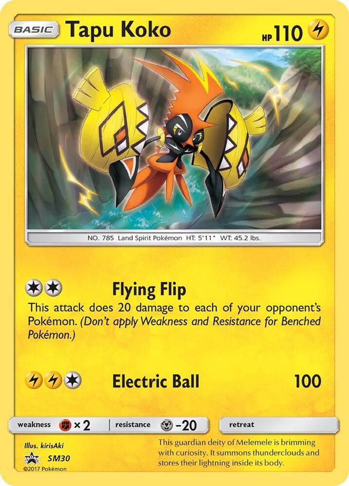 Tapu Koko SM30 (SM Promos)  - Holofoil