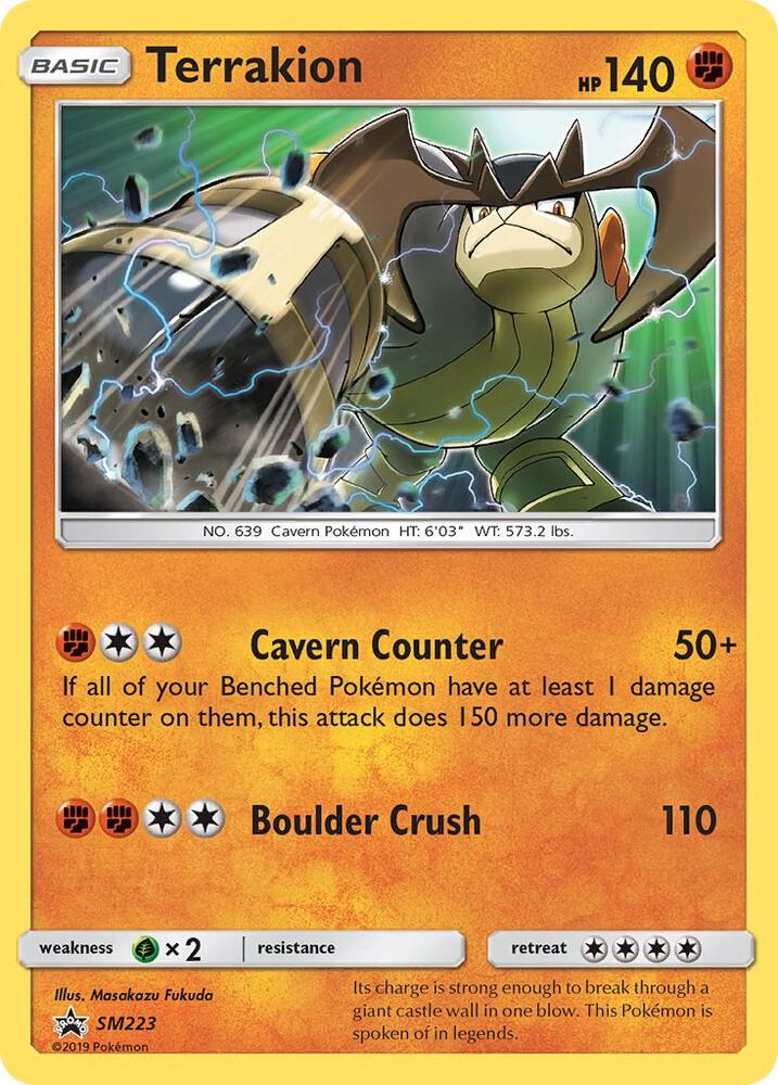 Terrakion SM223 (SM Promos)  - Holofoil