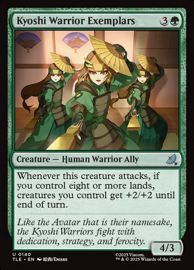 Kyoshi Warrior Exemplars 140/317 (Avatar: The Last Airbender: Eternal-Legal)  - Foil