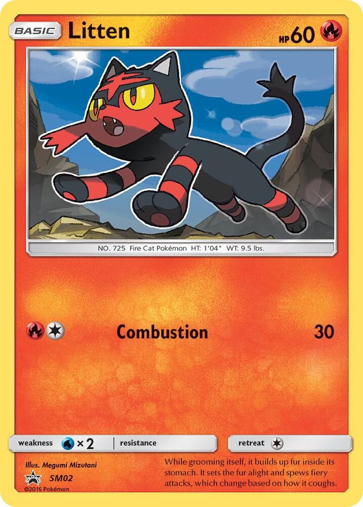 Litten SM02 (SM Promos)  - Holofoil