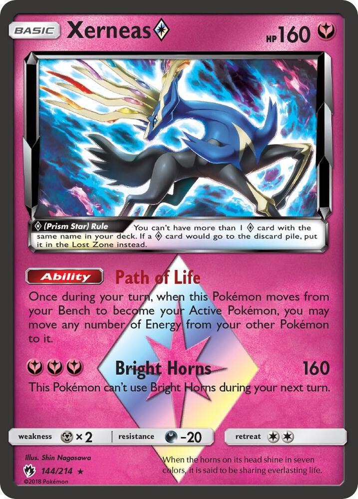 Xerneas Prism Star 144/214 (SM - Lost Thunder)  - Holofoil